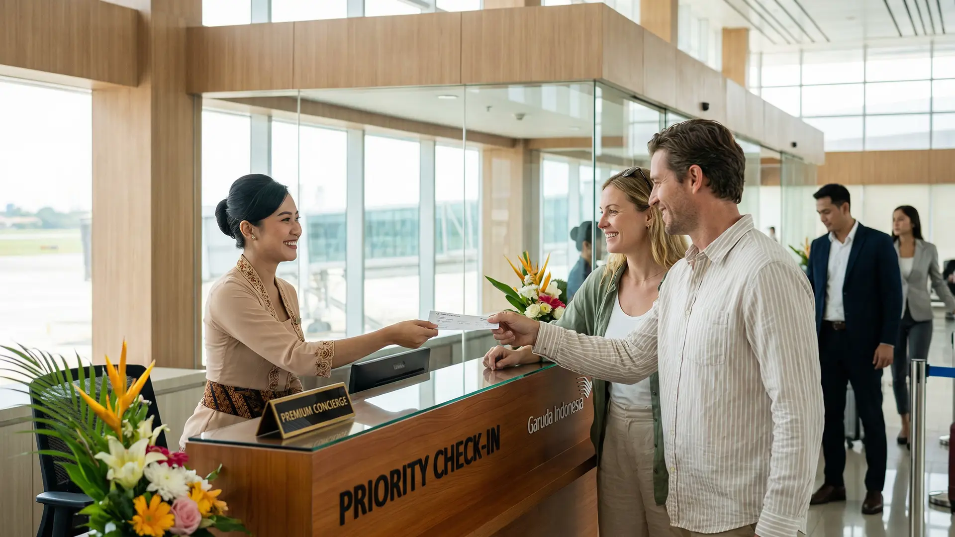 Priority airport check-in service